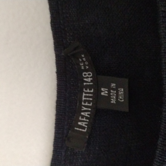 Lafayette 148 New York top size medium color black - Picture 2 of 3